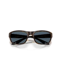 Costa Del Mar Unisex Rectangle Clipperton Polarized Sunglasses, 6S9119