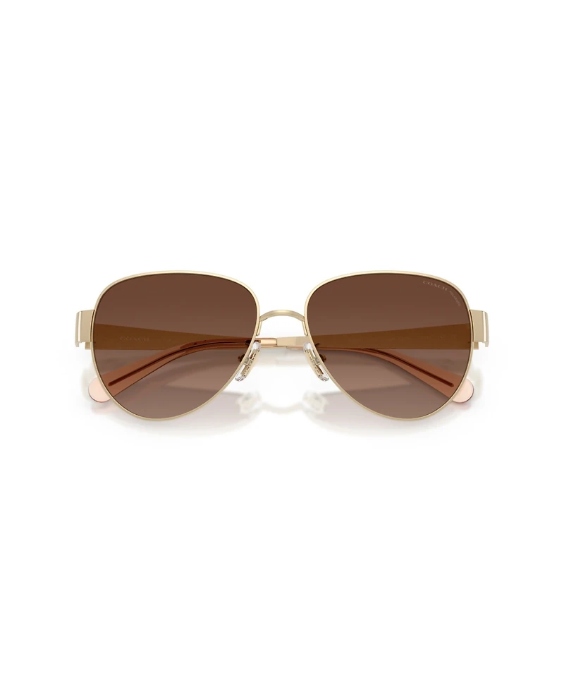 Coach Women's Pilot Polarized Sunglasses, CDP37 HC7186