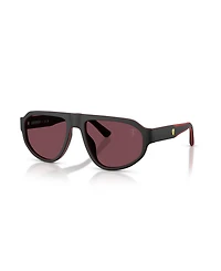 Scuderia Ferrari Men's Geometric Sunglasses, FZ6027U