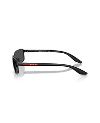 Prada Linea Rossa Men's Rectangle Sunglasses, Ps B54S