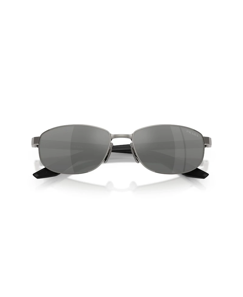 Prada Linea Rossa Men's Oval Sunglasses, Ps B53S