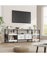 Gaomon 79 X22 Tv Cabinet With Drawers Shelves Media Console