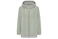 Olsen Women's Mixed Media Hooded Jacket