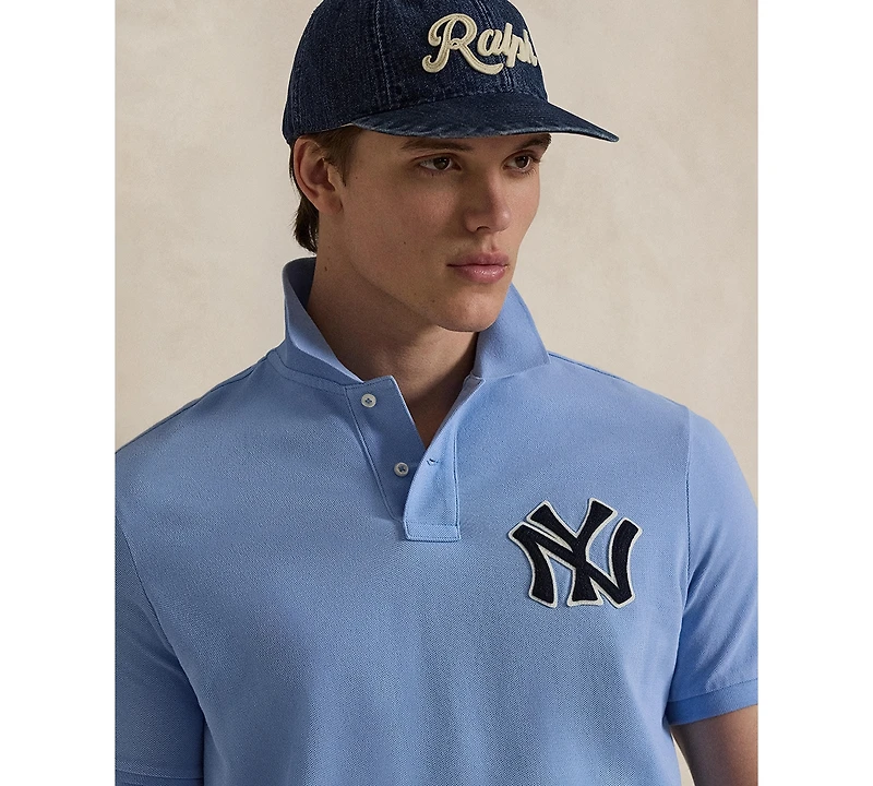 Polo Ralph Lauren Men's Yankees Logo Mesh Shirt