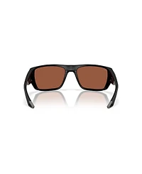Costa Del Mar Men's Rectangle Finlet Polarized Sunglasses, 6S9118