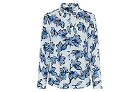 Olsen Women's Floral Stripe Shirt