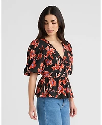 Nvlt Women's Puff Sleeve Top