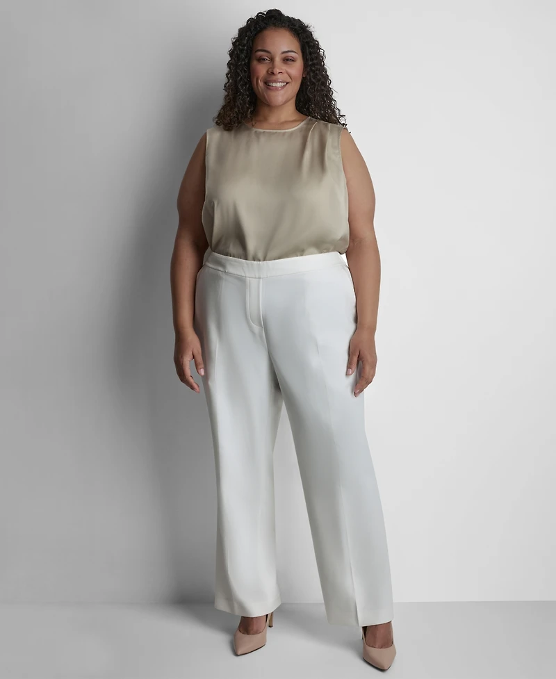 Dkny Plus Mid Rise Ankle Pant