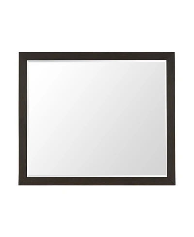 Ryder 38" Beveled Glass Oak Veneer Mirror