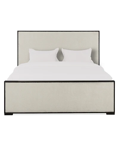 Ryder 63" Oak Veneer Upholstered King Bed