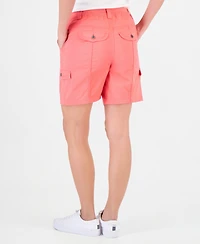 Style & Co Women's Mid-Rise Comfort-Waist Cargo Shorts, Macy's Exclusive