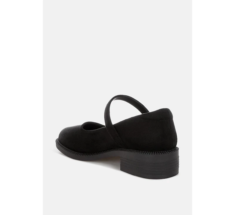 London Rag Women's Stivah Block Heel Mary Janes