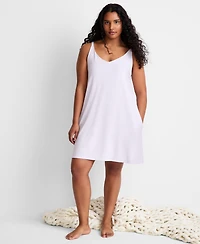 State of Day Women's Fluid Knit Solid Tank Chemise, Created for Macy's