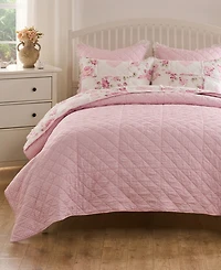 Greenland Home Fashions Veronica's Hearts Shabby Chic 3-Pc. Quilt Set, Full/Queen