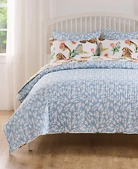 Greenland Home Fashions Willow Spring Garden 2-Pc. Quilt Set, Twin/Twin Xl