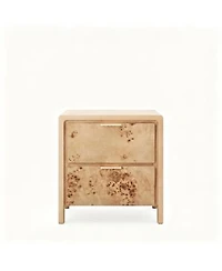 Yigii Rustic Nightstand Farmhouse Style No Assembly Durable