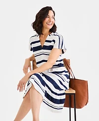 Style & Co Women's Knit Short-Sleeve Midi Dress, Macy's Exclusive