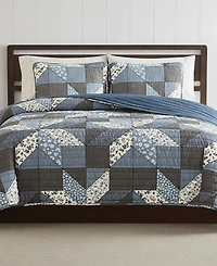 Lucky Brand Jianna Patchwork Reversible 3-Pc. Quilt Sets, Full/Queen