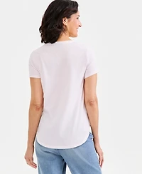 Style & Co Women's Graphic Short-Sleeve Crewneck T-Shirt, Macy's Exclusive