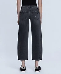 Flying Monkey Women's Super High Rise Mild Barrel Jeans