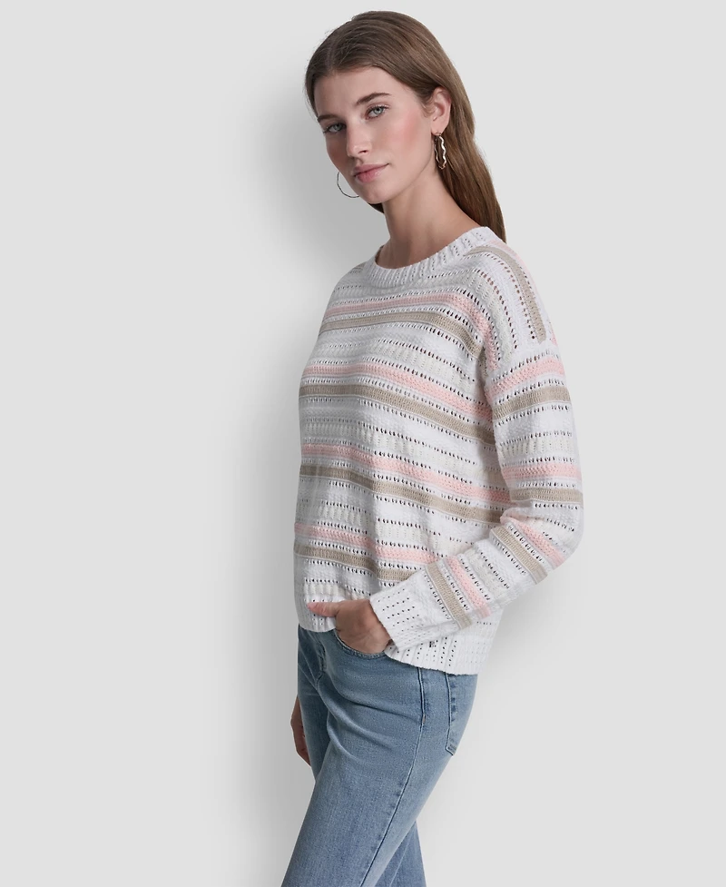 Dkny Jeans Women's Long-Sleeve Crewneck Sweater