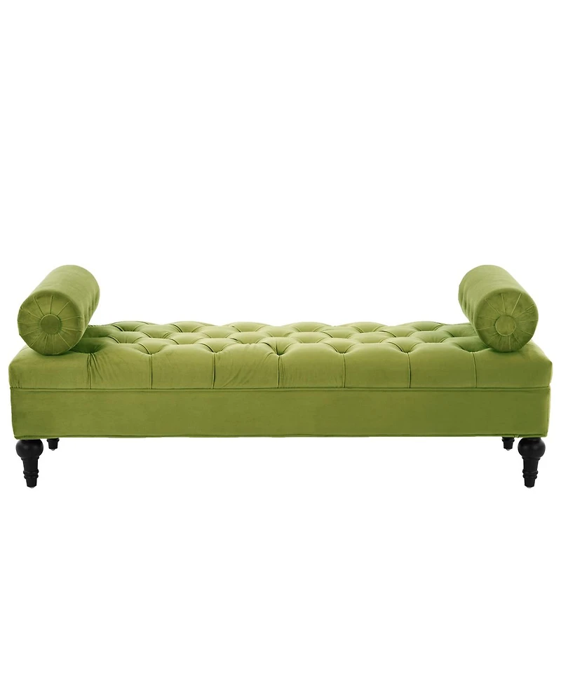 Streamdale Furniture Elegant Tufted Bench with Two Pillows
