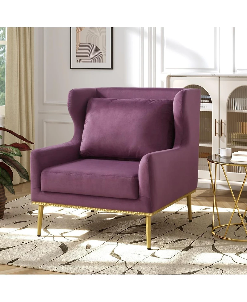 Streamdale Furniture Velvet Accent Armchair