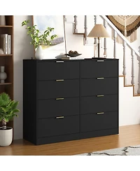 Streamdale Furniture 8-Drawer Dresser for Bedroom, Modern Wood Chest, Organizer for Living Room/Closet
