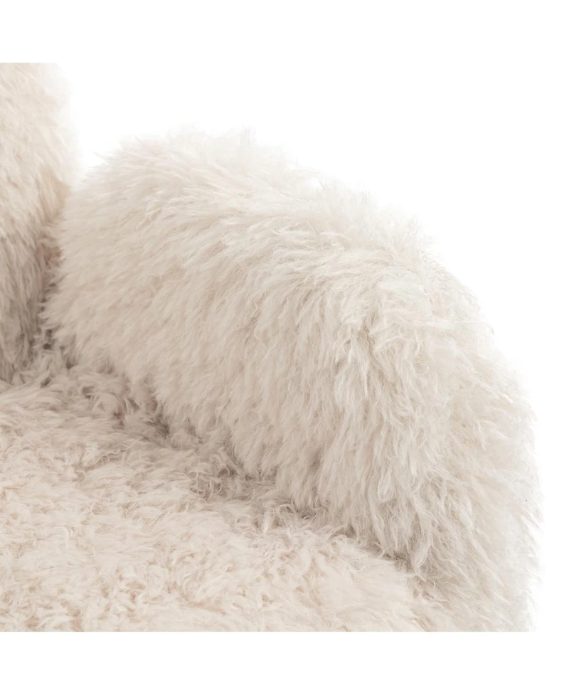 Streamdale Furniture Criss Cross Ergonomic Swivel Desk Chair with Adjustable Armrests & Wheels