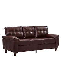 Streamdale Furniture 79" Three Seater Sofa, Modern Faux Leather Couch with Storage
