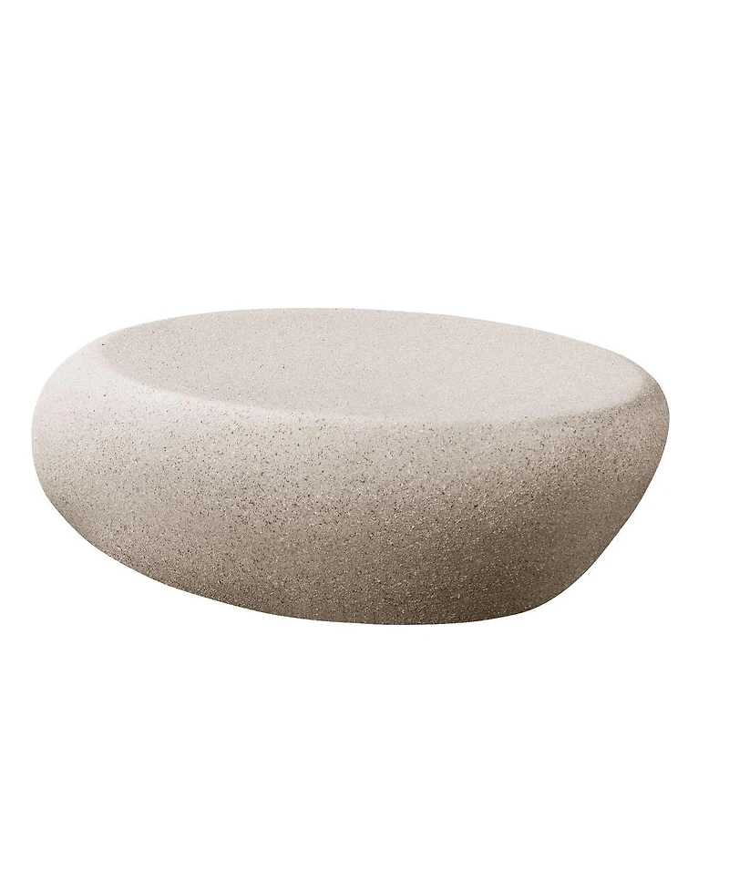Streamdale Furniture Fiberglass Rocks Coffee Table - No Assembly Required