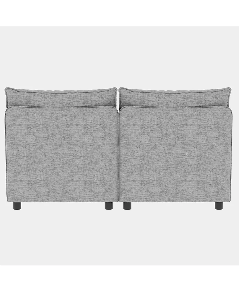 Streamdale Furniture Modular Sectional Sofa with Storage and Sleeper Function