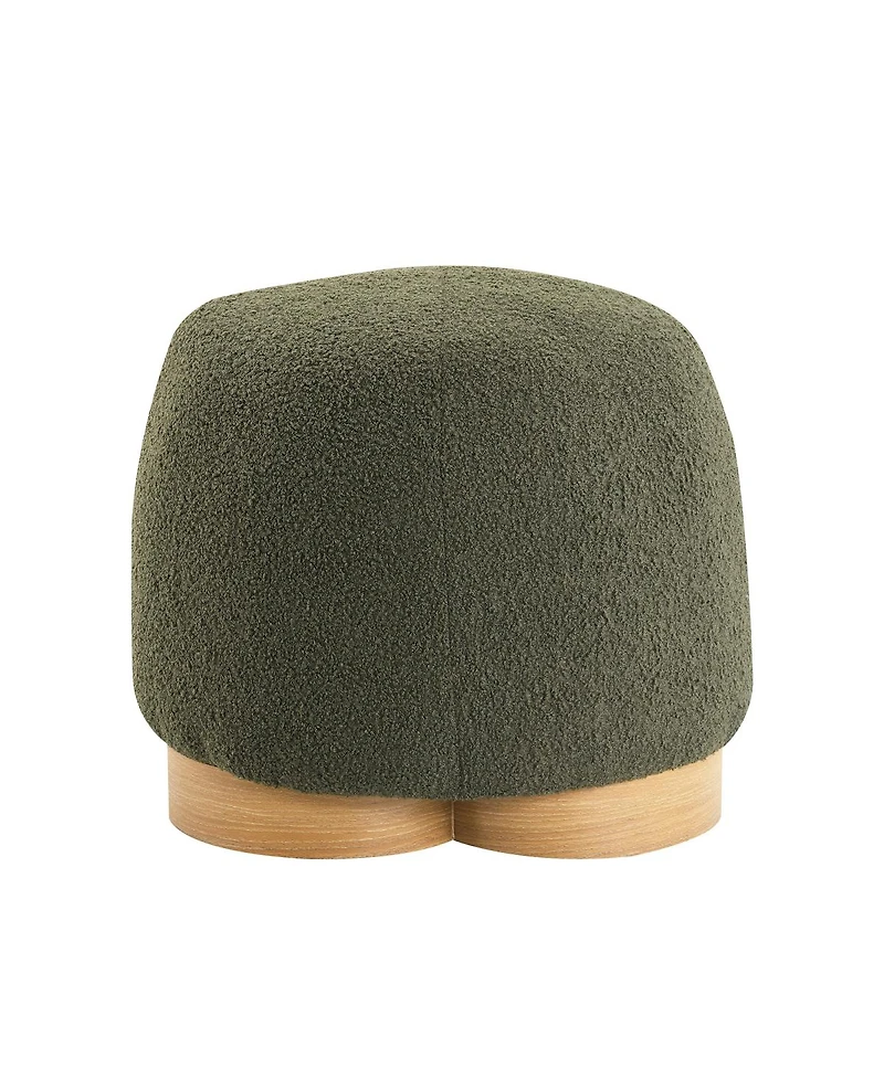 Streamdale Furniture Fully Assembled Teddy Fabric Ottoman Footstool