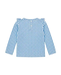 Sperry Baby Girls' Long-Sleeve Rashguard Top & Swim Bottoms with Sunglass, 2-Piece Set