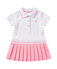 Sperry Baby Girls' Polo Collar Dress & Panties with Hairclip, 2-Piece Set
