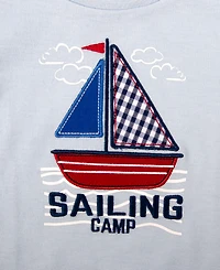 Baby Essentials Boys' Sailboat Crewneck T-Shirt and Shorts, 2-Piece Set