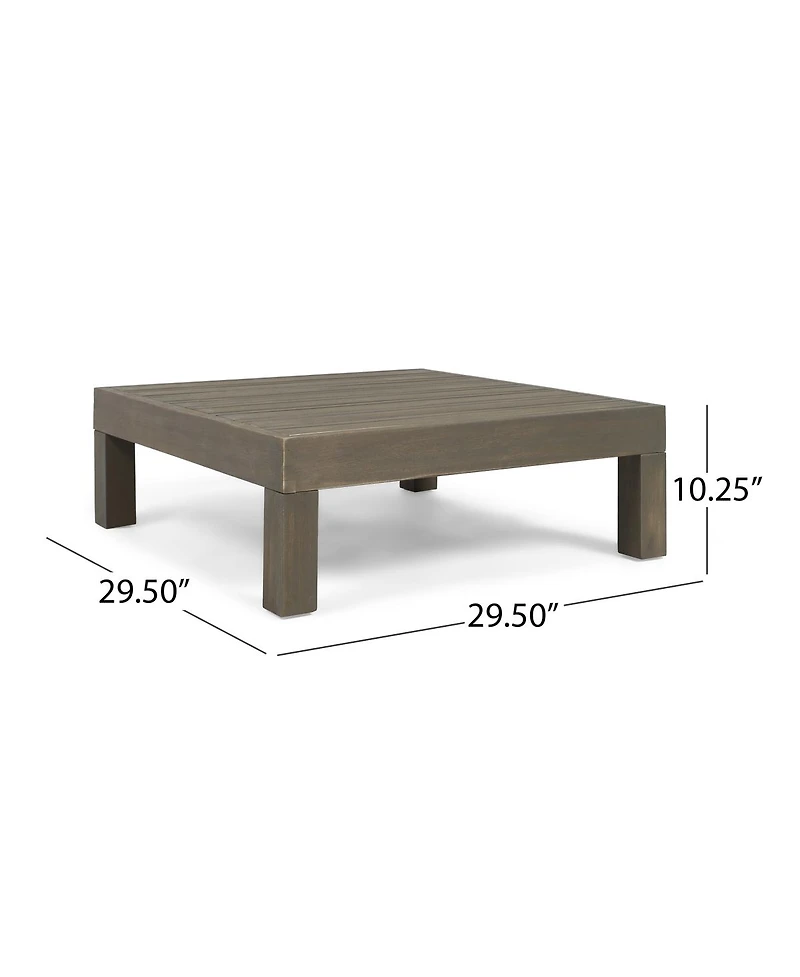 Streamdale Furniture Rustic Acacia Wood Outdoor Coffee Table