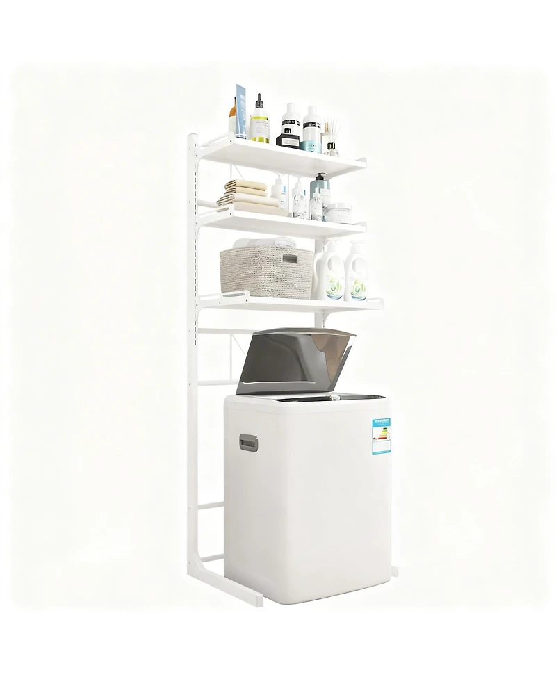 Yigii 3 Tier Metal Adjustable Over the Toilet Storage Rack – Bathroom Organizer