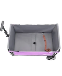 Streamdale Furniture All-in-One Convertible Folding Camping Wagon Cart with Bench Seat