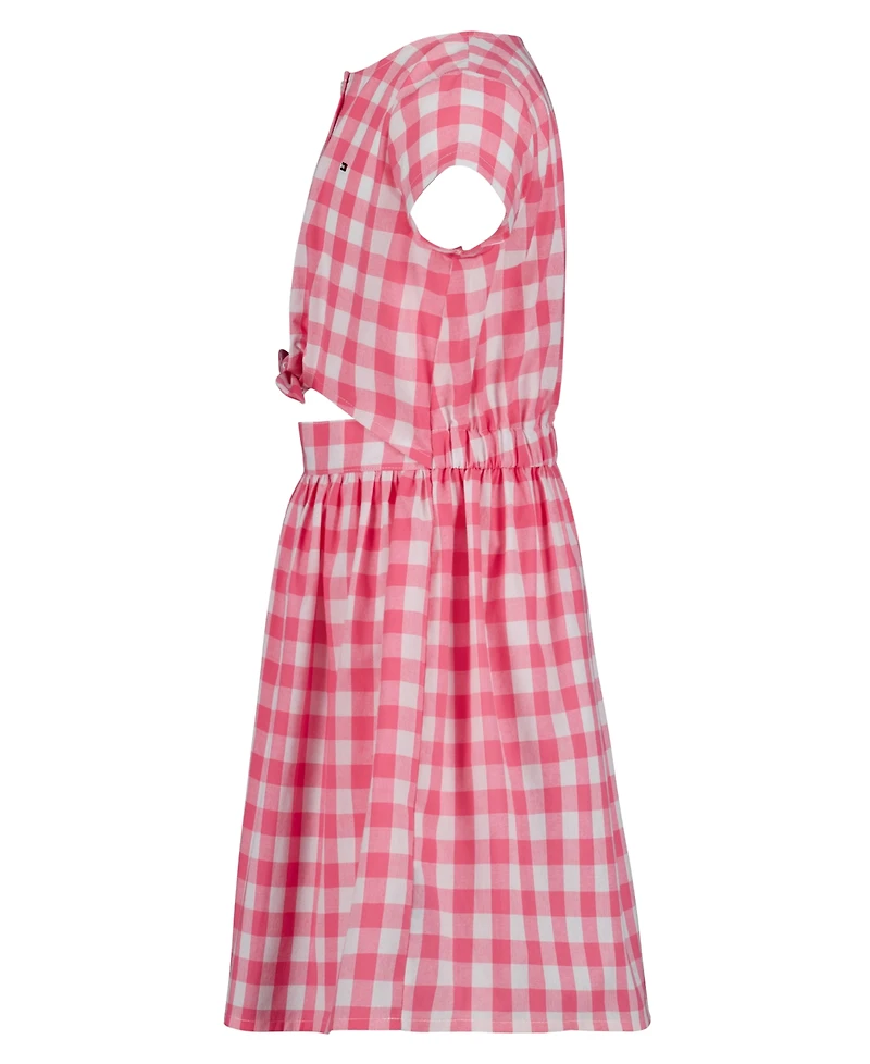 Tommy Hilfiger Girls' 7-16 Gingham Round Neck Dress