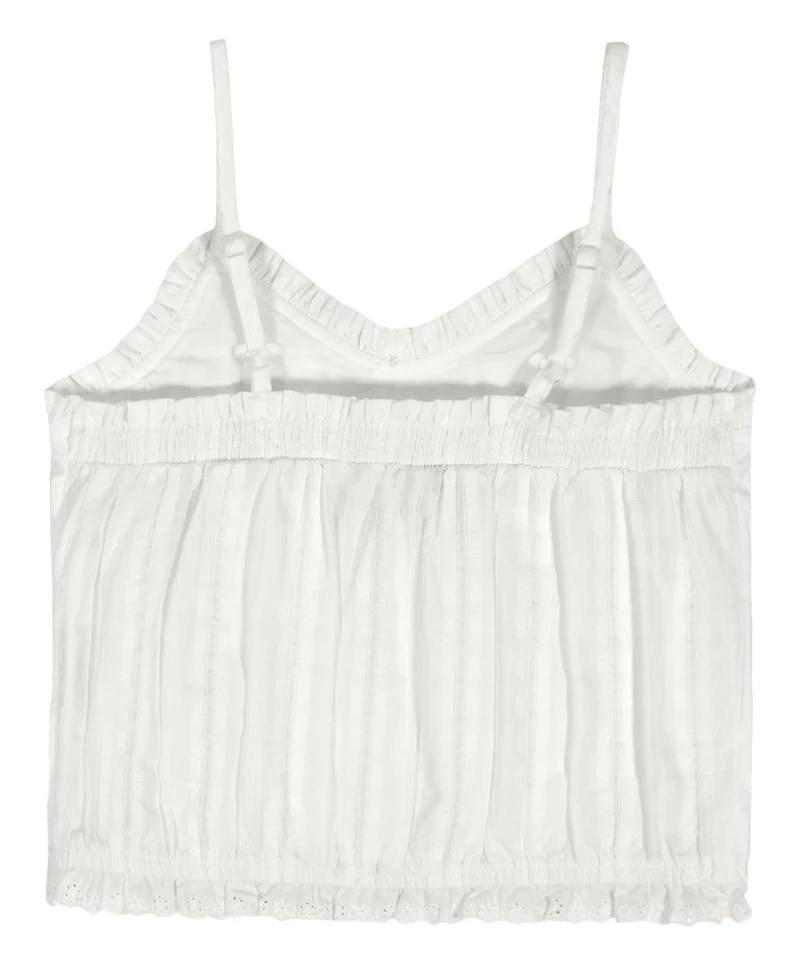 Tommy Hilfiger Girls' 7-16 Ruffle Trim Lace Cami Top