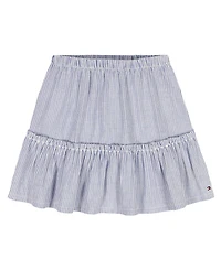 Tommy Hilfiger Girls' 7-16 Ithica Stripe Tiered Skirt