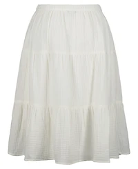 Calvin Klein Girls' 7-16 Crinkle Knit Tiered Skirt