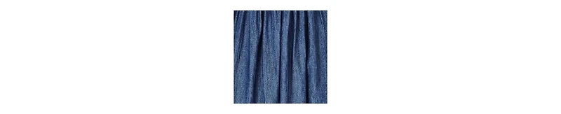 Yumi Women's Denim Chambray Gathered Midi Skirt