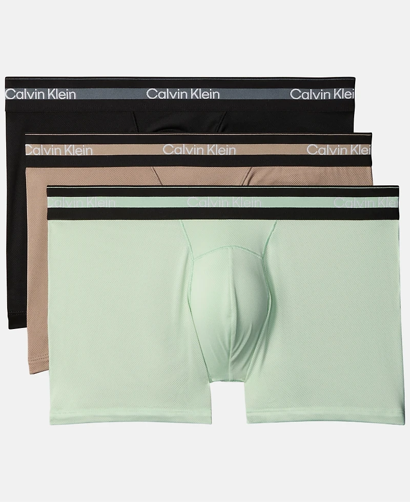 Calvin Klein Men's 3-Pack Icon Active Mesh Trunks Underwear