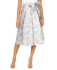 Msk Women's Jacquard A-Line Midi Skirt