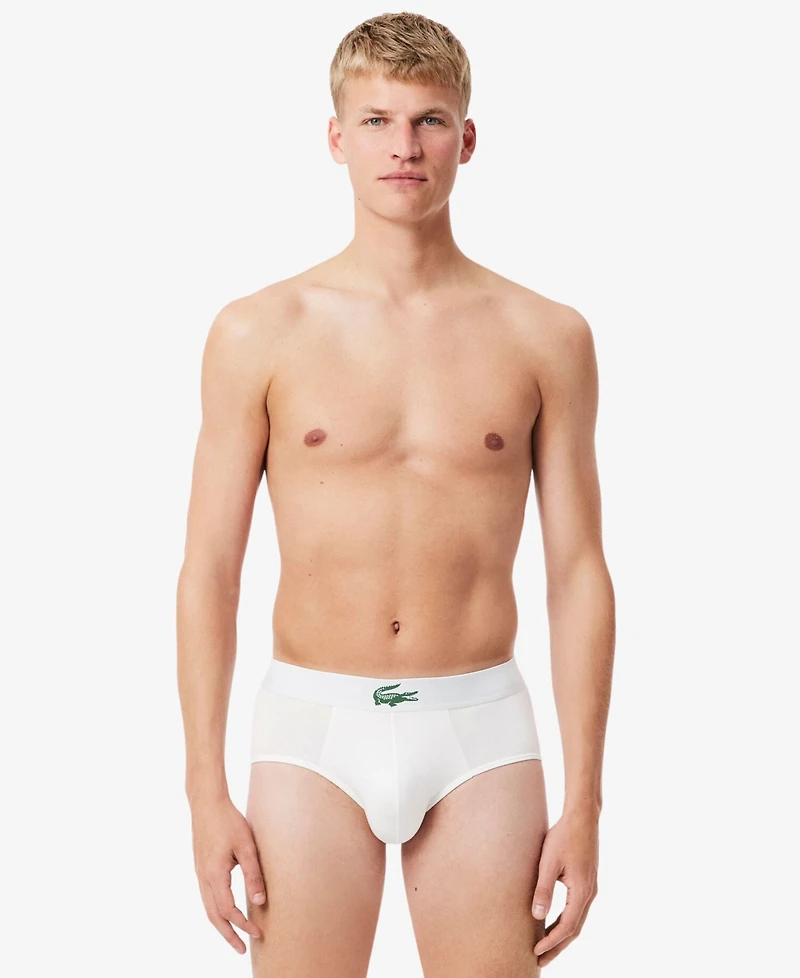 Lacoste Men's Regular-Fit Briefs, 3-Pack