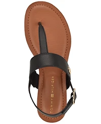 Tommy Hilfiger Women's Lenian T-Strap Flat Slingback Sandals