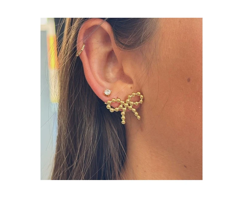 Little Sky Stone Beaded Bow Earrings