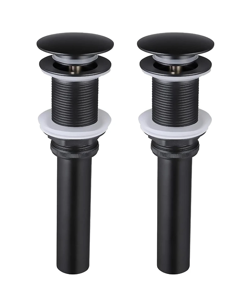 Rainsken 2 Pcs Bathroom Sink Drain without Overflow